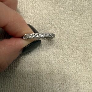 Faux Diamond Silver Women's Ring
